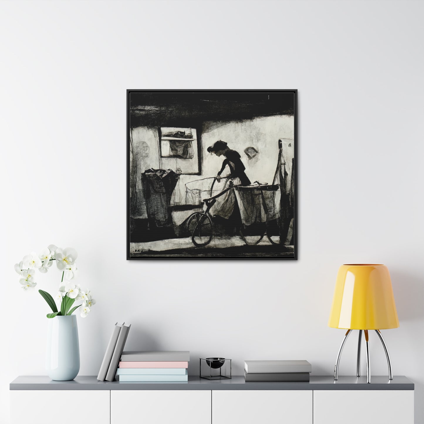 Domestic Memories 28, Valentinii, Gallery Canvas Wraps, Square Frame