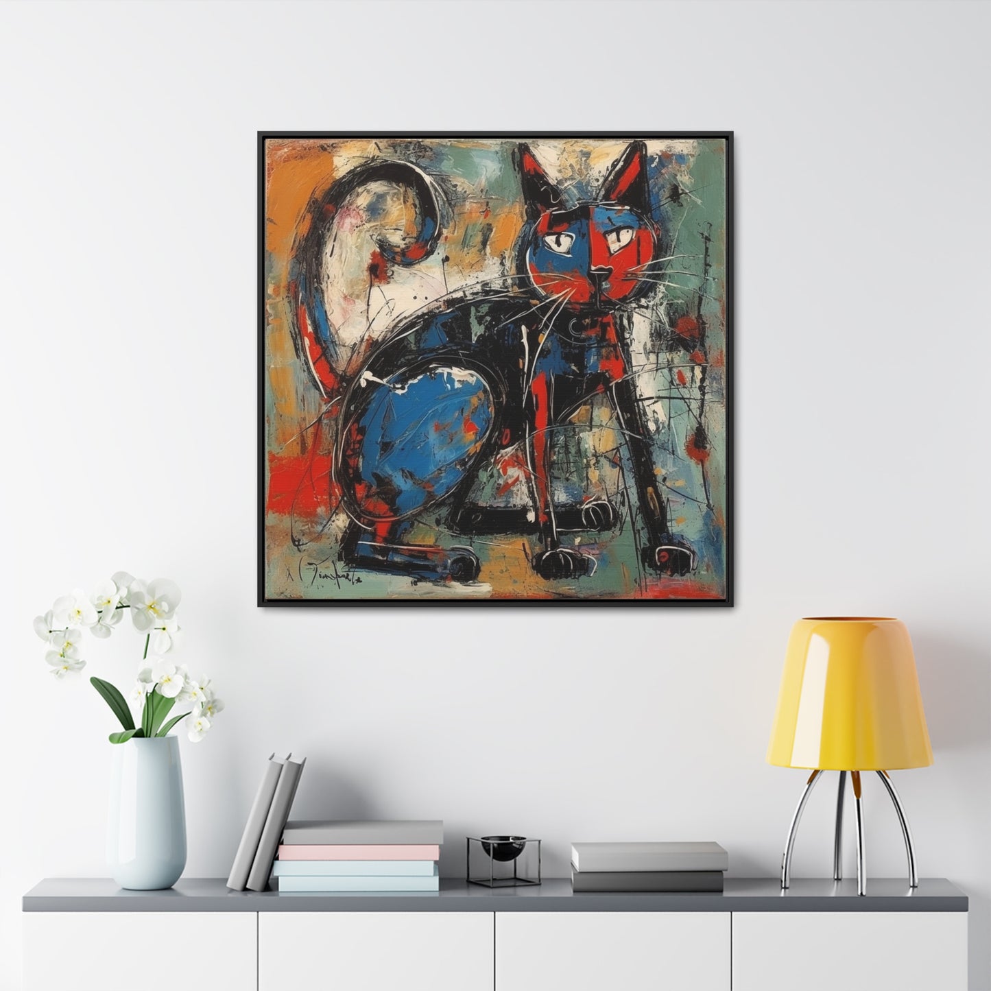 Cat 39, Gallery Canvas Wraps, Square Frame