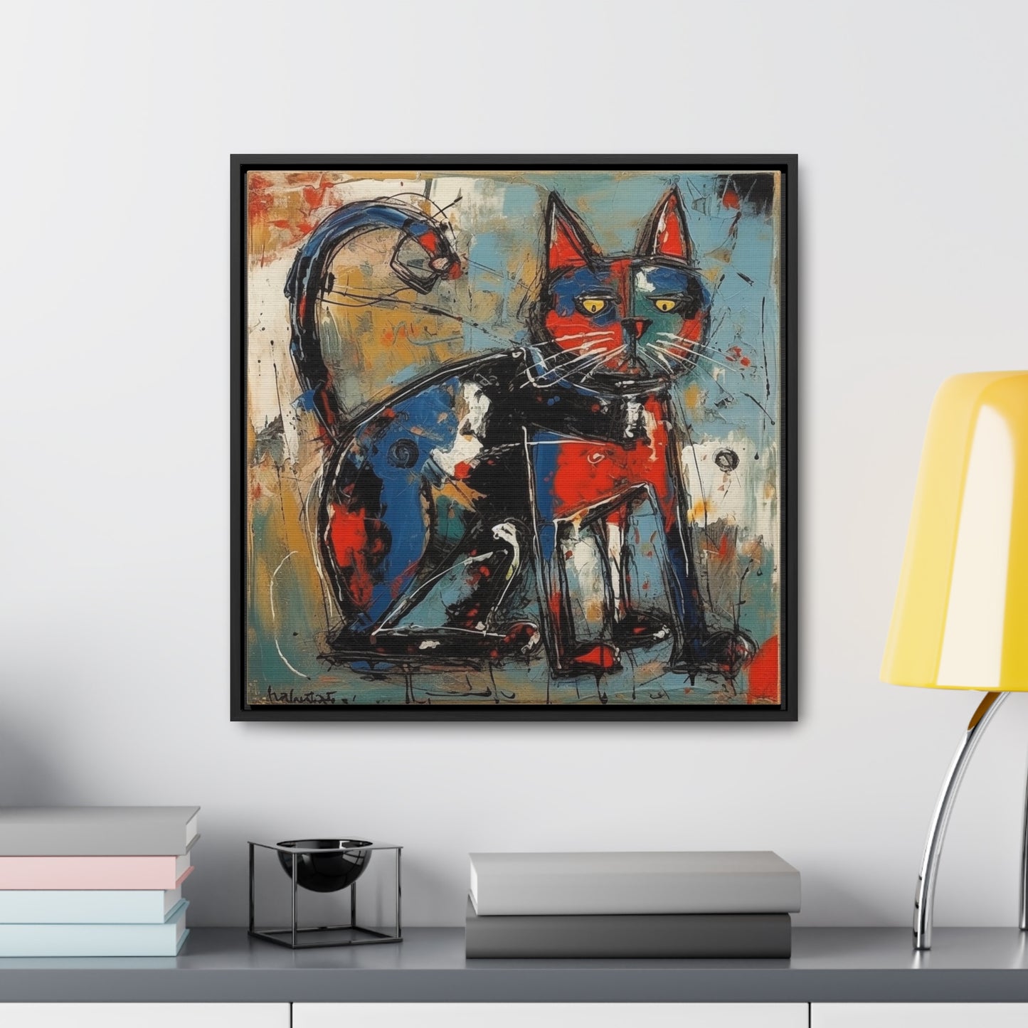 Cat 87, Gallery Canvas Wraps, Square Frame