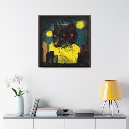 Urban Rat 6, Valentinii, Gallery Canvas Wraps, Square Frame