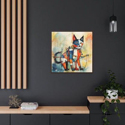 Cat 103, Gallery Canvas Wraps, Square Frame