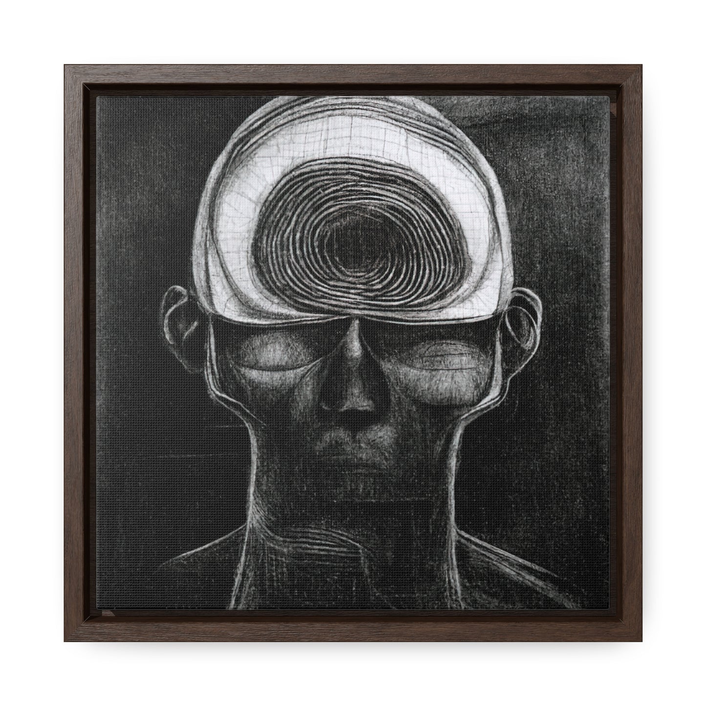 Brain 19, Valentinii, Gallery Canvas Wraps, Square Frame