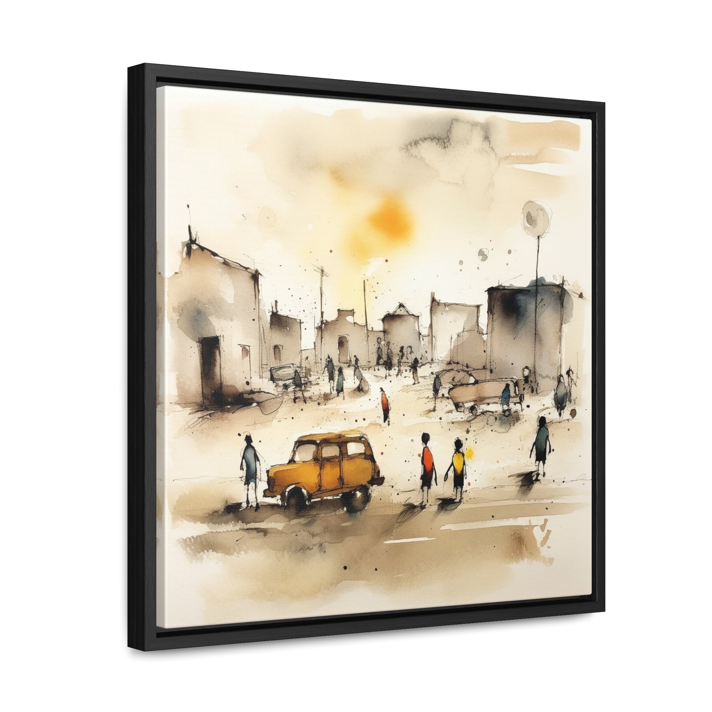 Childhood 10, Gallery Canvas Wraps, Square Frame