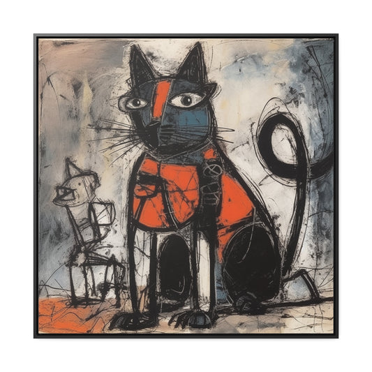Cat 32, Gallery Canvas Wraps, Square Frame