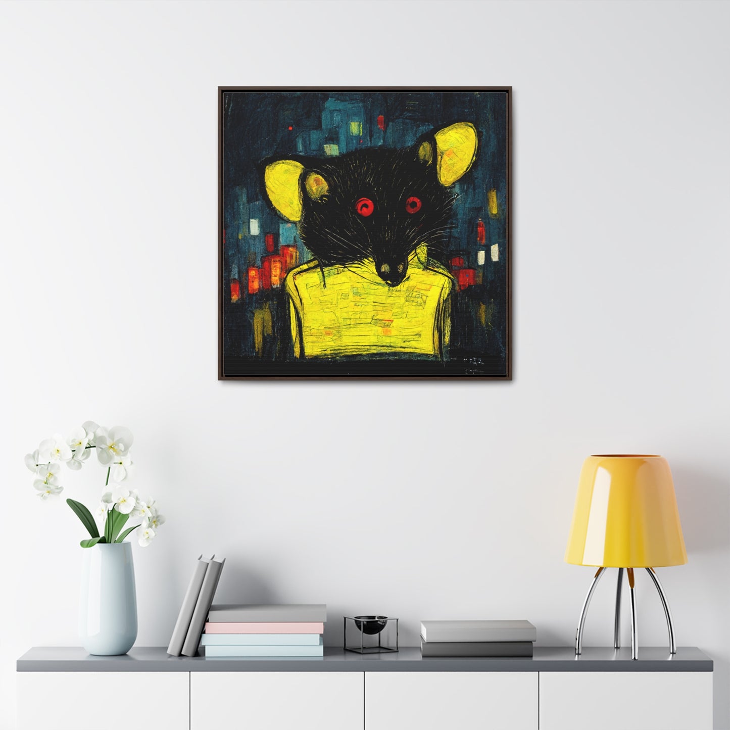 Urban Rat 7, Valentinii, Gallery Canvas Wraps, Square Frame