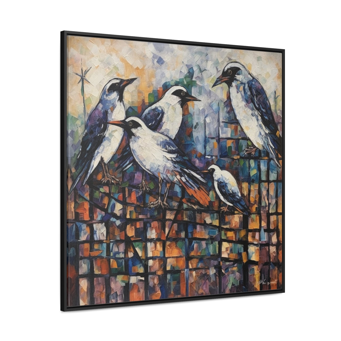 Bird 23, Gallery Canvas Wraps, Square Frame