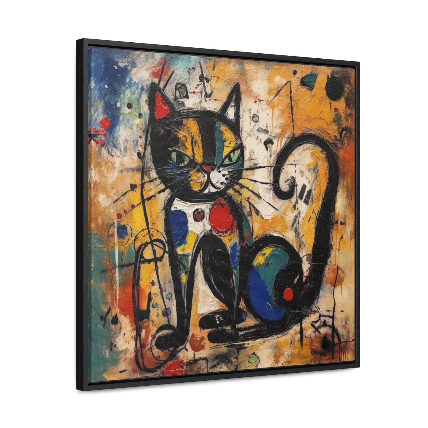 Cat 102, Gallery Canvas Wraps, Square Frame