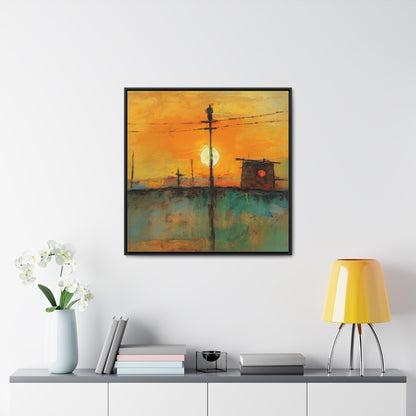 Land of the Sun 50, Valentinii, Gallery Canvas Wraps, Square Frame