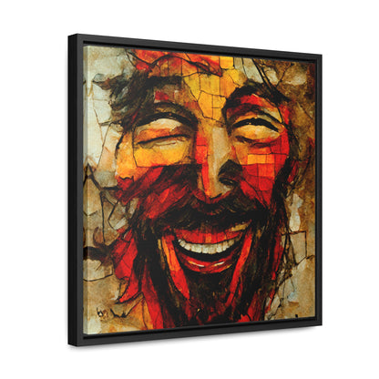 Jesus smiling, Valentinii, Gallery Canvas Wraps, Square Frame