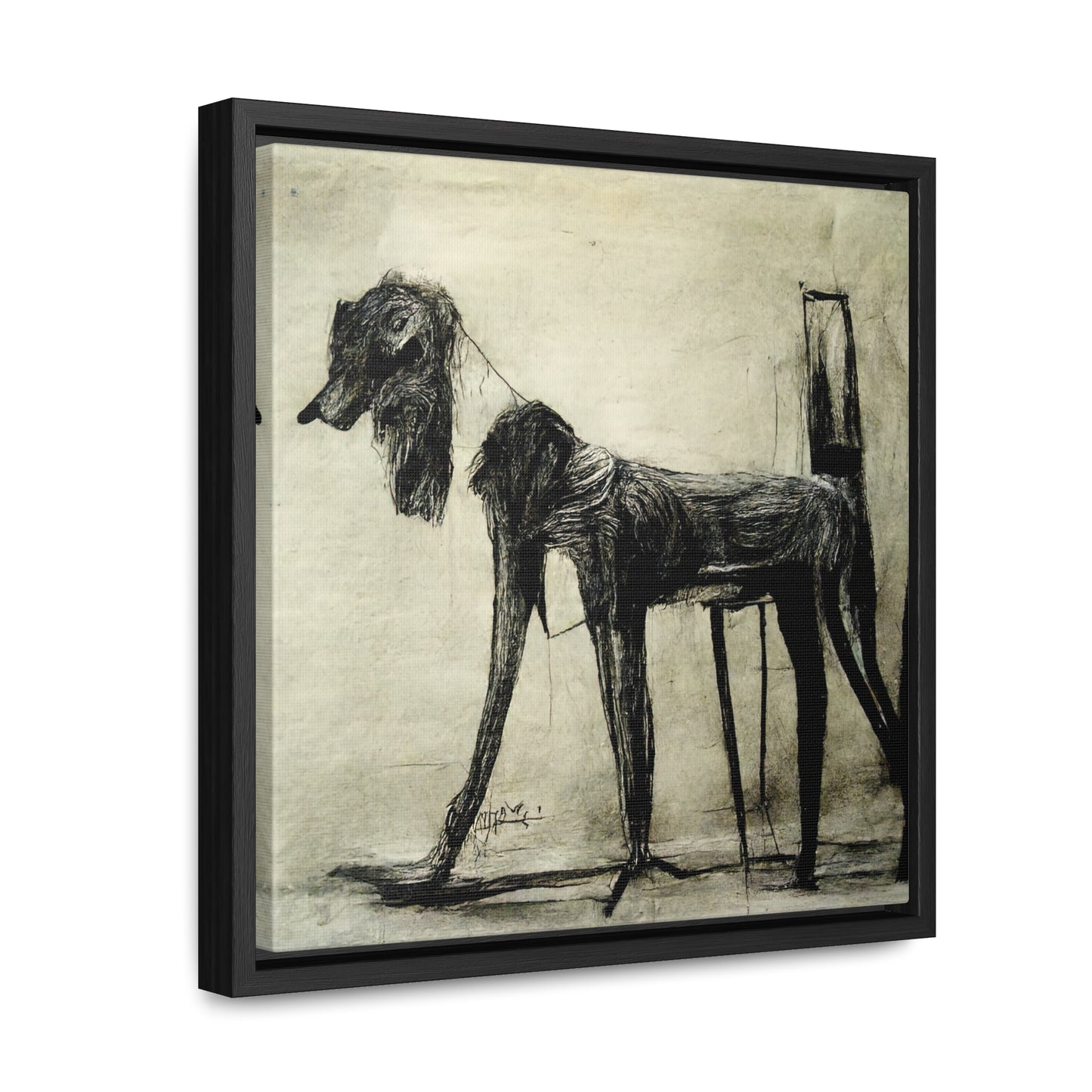 Dogs and Puppies 19, Valentinii, Gallery Canvas Wraps, Square Frame