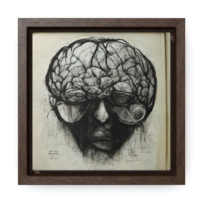 Brain 45, Valentinii, Gallery Canvas Wraps, Square Frame