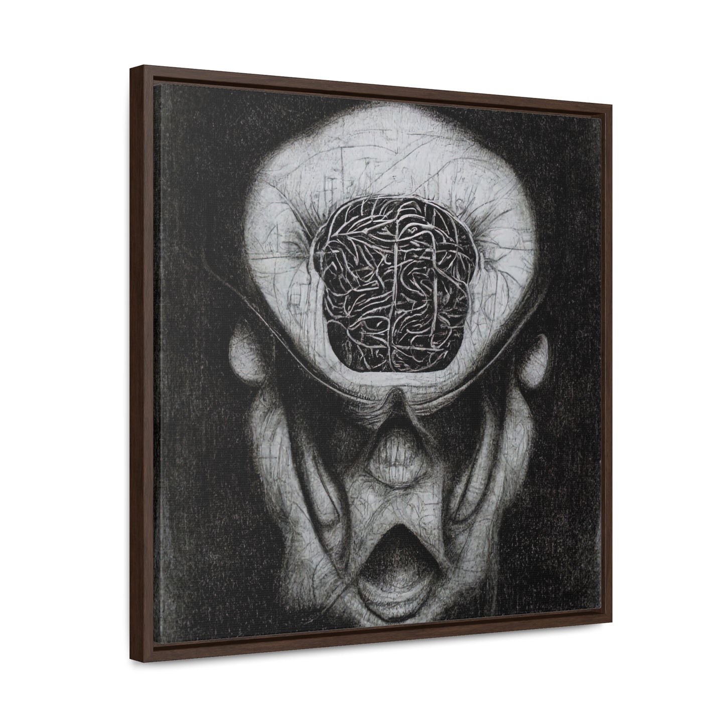 Brain 10, Valentinii, Gallery Canvas Wraps, Square Frame