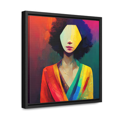 Lady's faces 8, Valentinii, Gallery Canvas Wraps, Square Frame