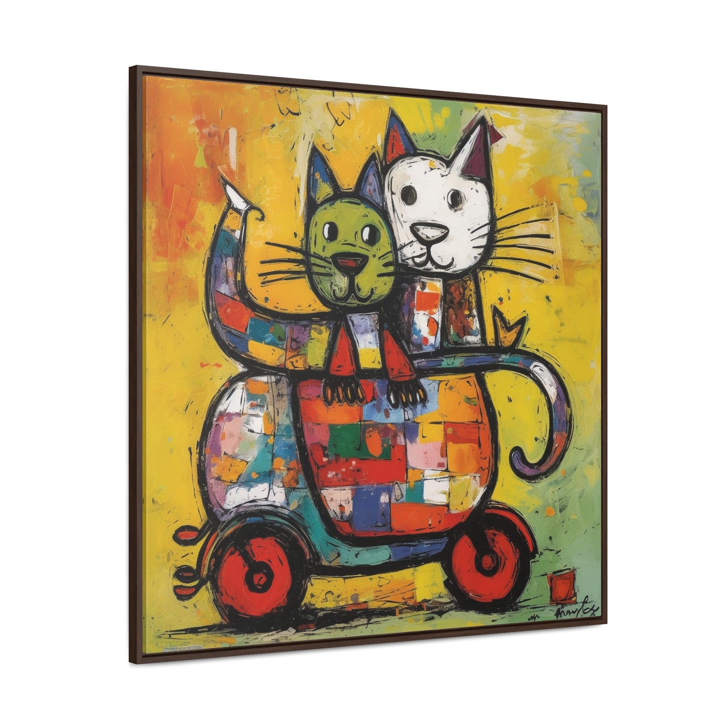 Cat 141, Gallery Canvas Wraps, Square Frame