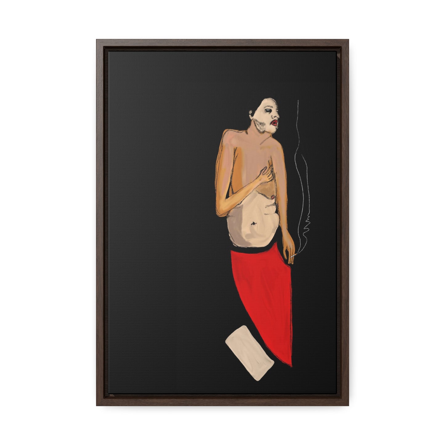 A Depressive Aladdin, Original Eduard Pavel, Gallery Canvas Wraps, Vertical Frame