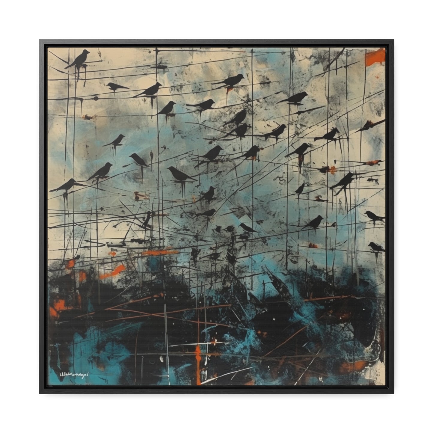 Bird 11, Gallery Canvas Wraps, Square Frame