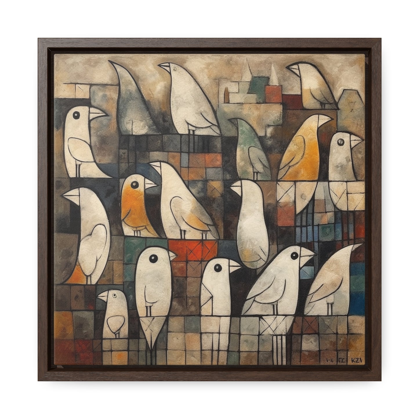 Bird 13, Gallery Canvas Wraps, Square Frame