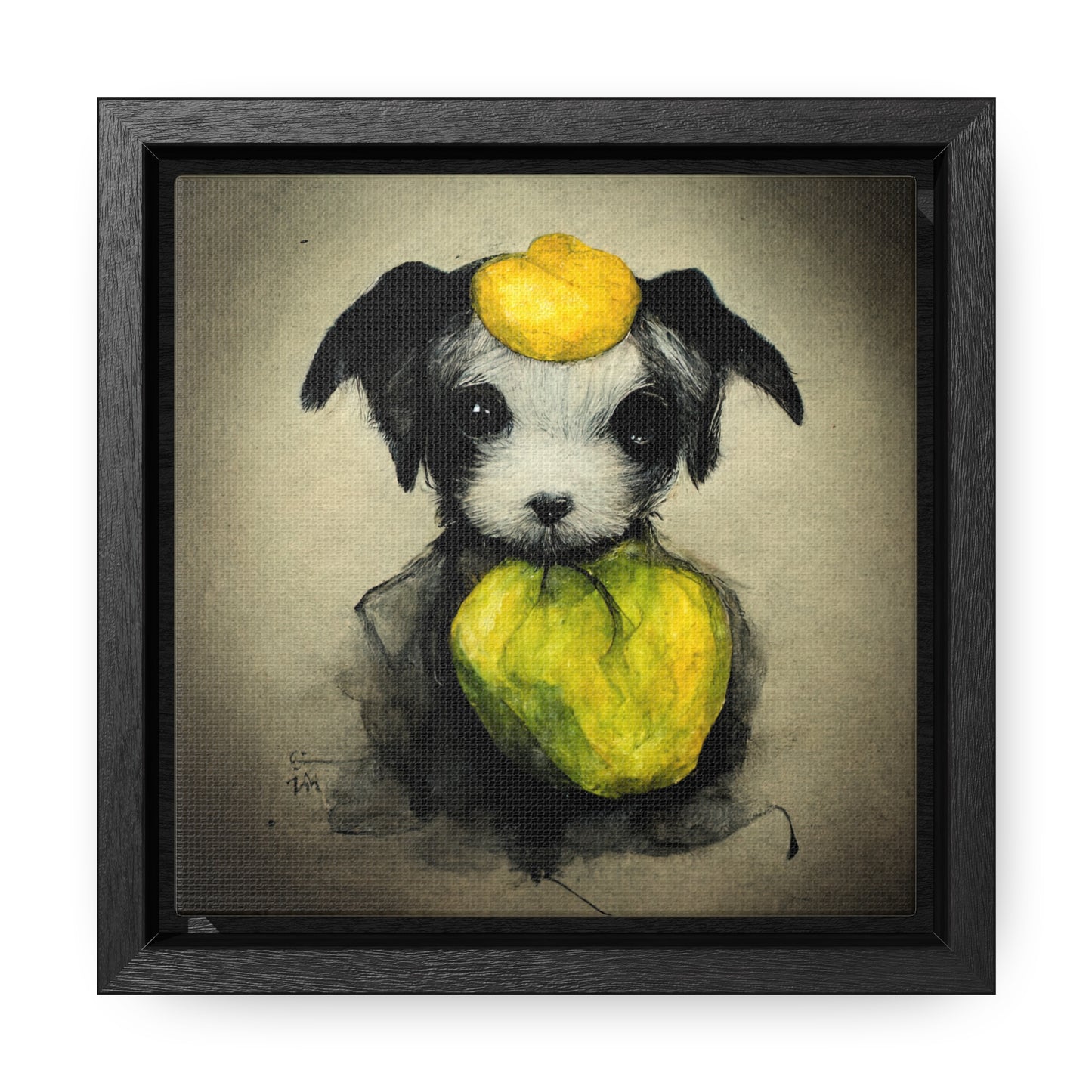 Dogs and Puppies 3, Valentinii, Gallery Canvas Wraps, Square Frame