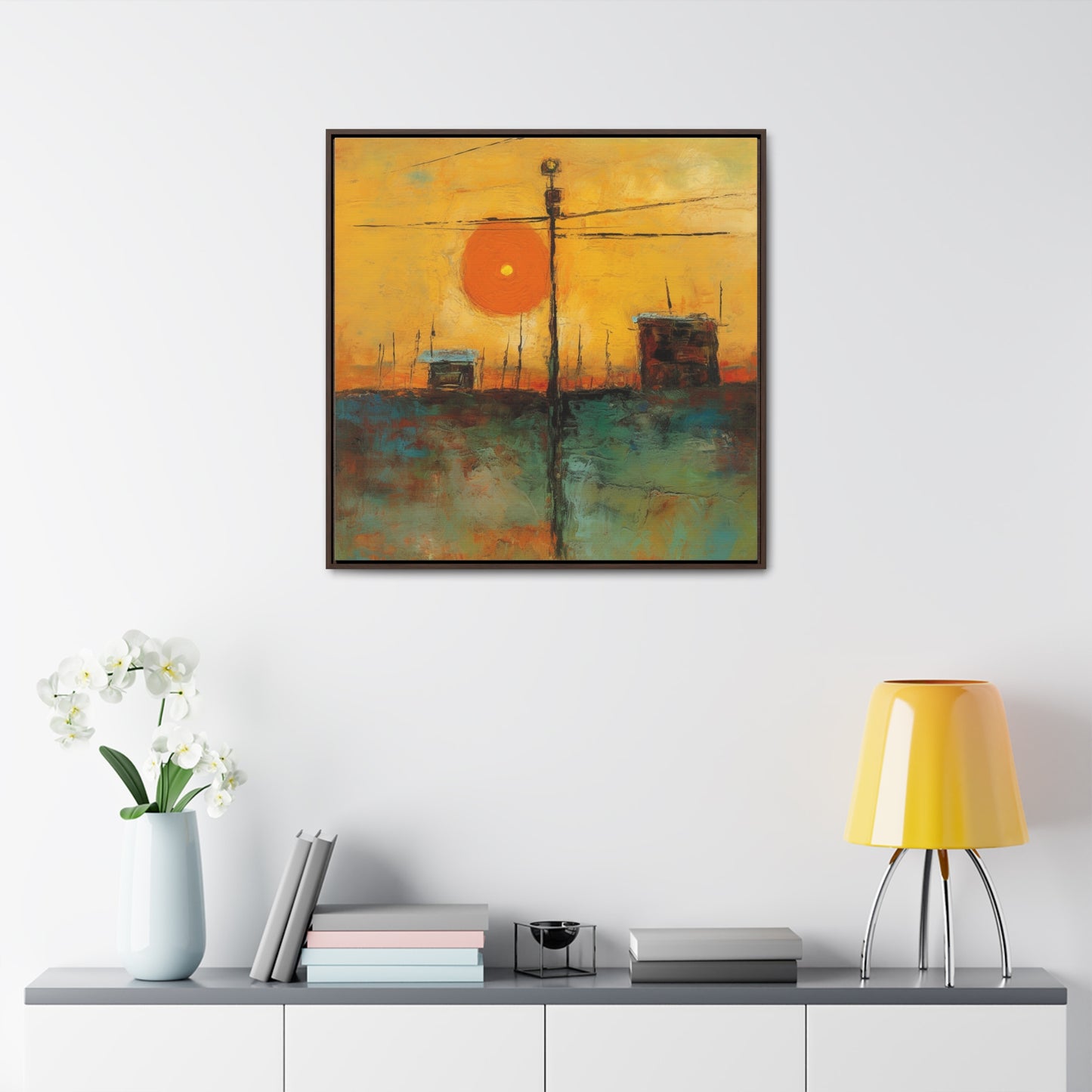 Land of the Sun 58, Valentinii, Gallery Canvas Wraps, Square Frame