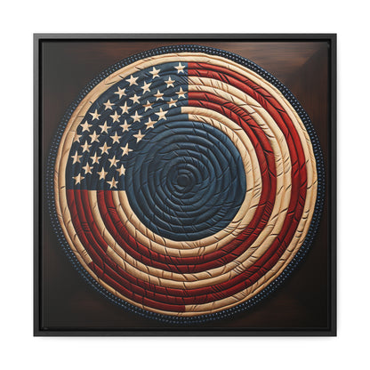 Flag 15, Gallery Canvas Wraps, Square Frame