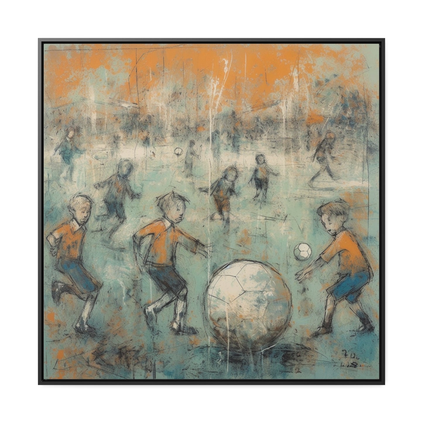 Childhood 26, Gallery Canvas Wraps, Square Frame