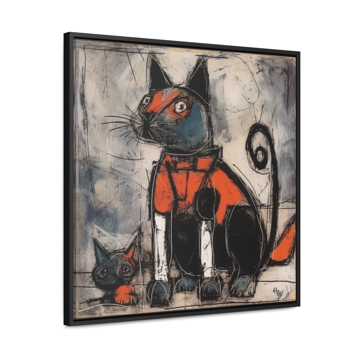 Cat 36, Gallery Canvas Wraps, Square Frame