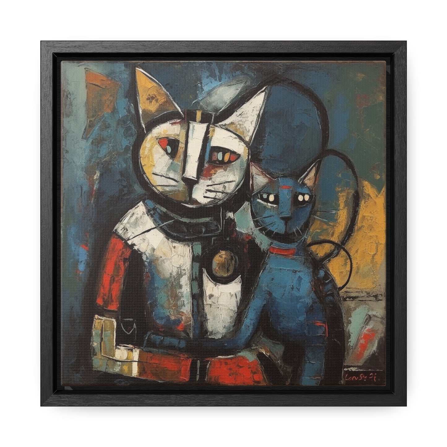 Cat 82, Gallery Canvas Wraps, Square Frame