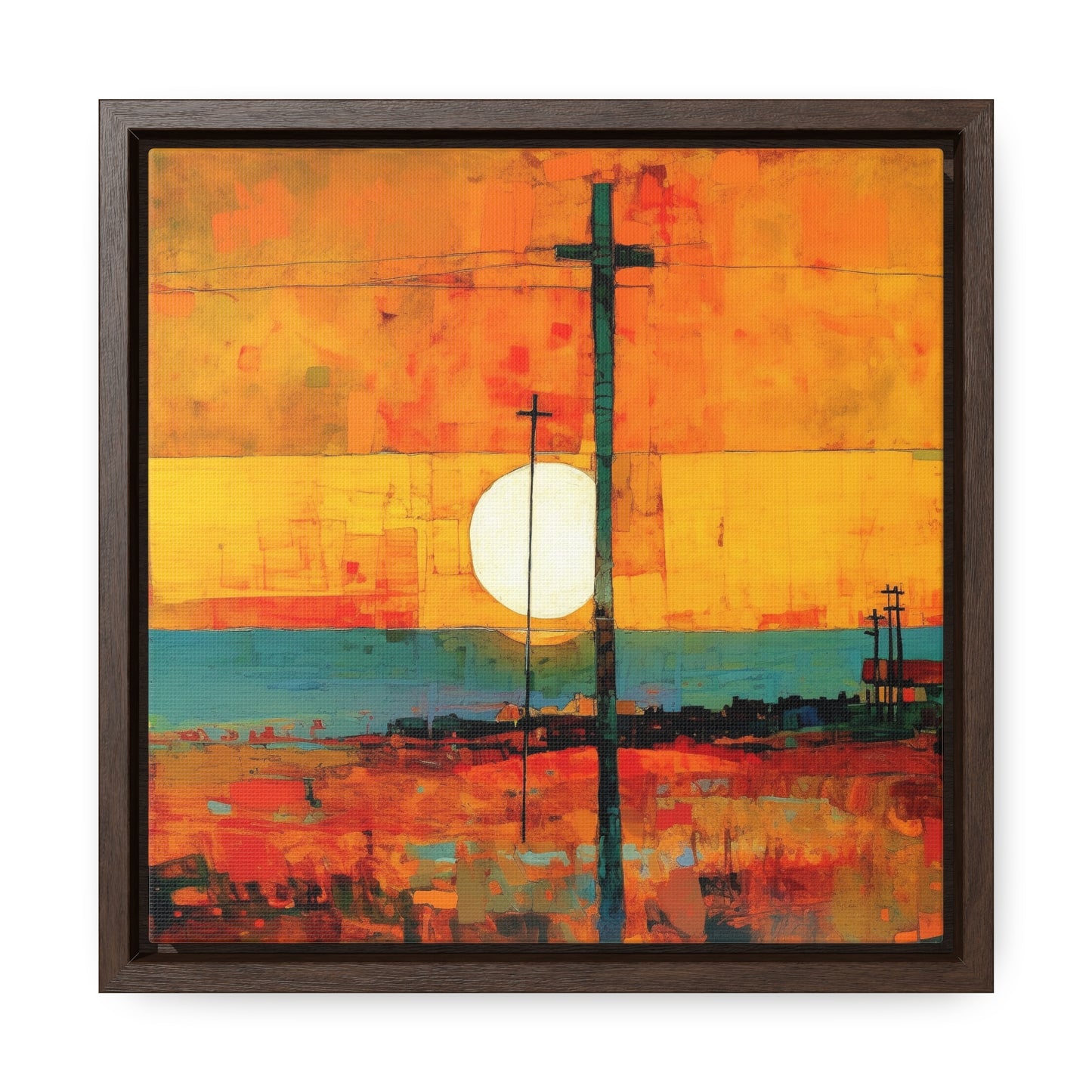 Land of the Sun 59, Valentinii, Gallery Canvas Wraps, Square Frame