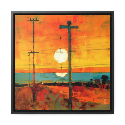 Land of the Sun 60, Valentinii, Gallery Canvas Wraps, Square Frame