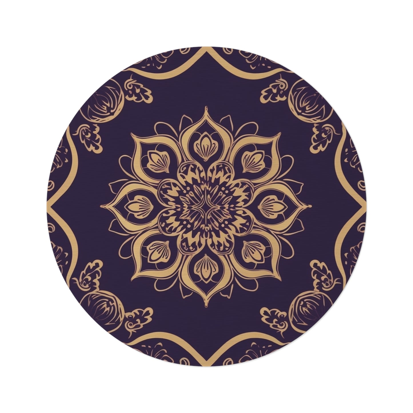 V Fractal,  Round Rug