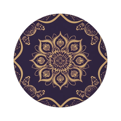 V Fractal,  Round Rug