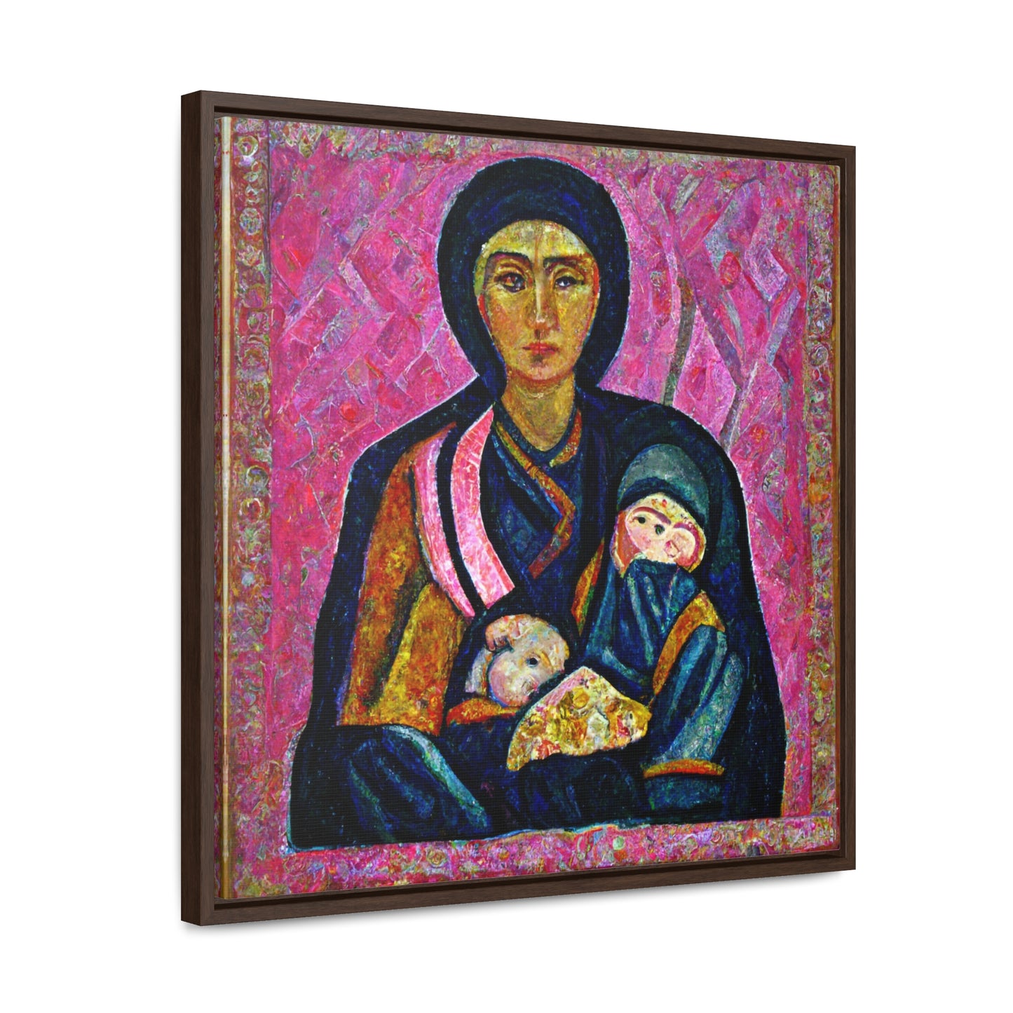 Mary and the Child 17, Valentinii, Gallery Canvas Wraps, Square Frame