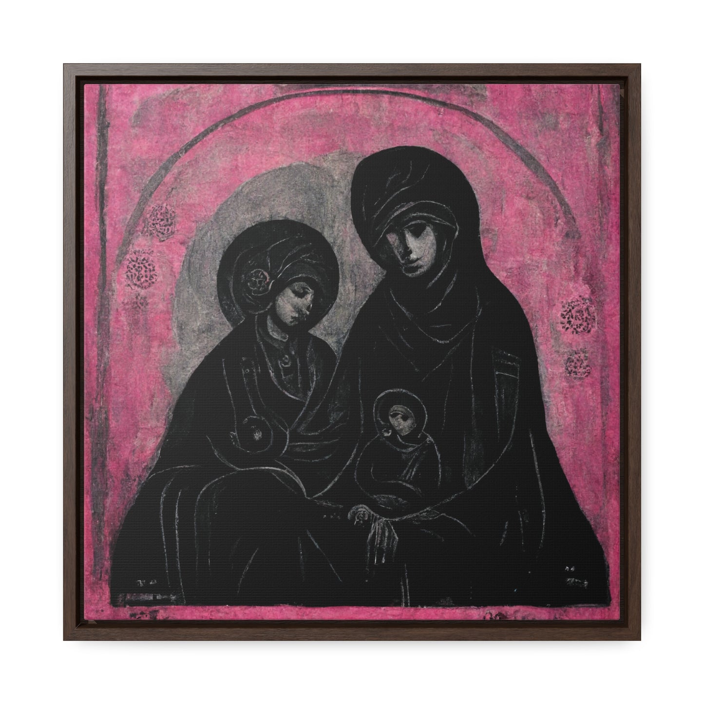 Mary and the Child 9, Valentinii, Gallery Canvas Wraps, Square Frame