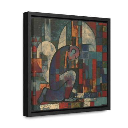 Sad Man 12, Valentinii, Gallery Canvas Wraps, Square Frame