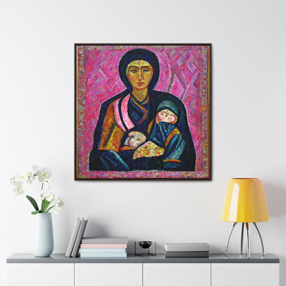 Mary and the Child 17, Valentinii, Gallery Canvas Wraps, Square Frame