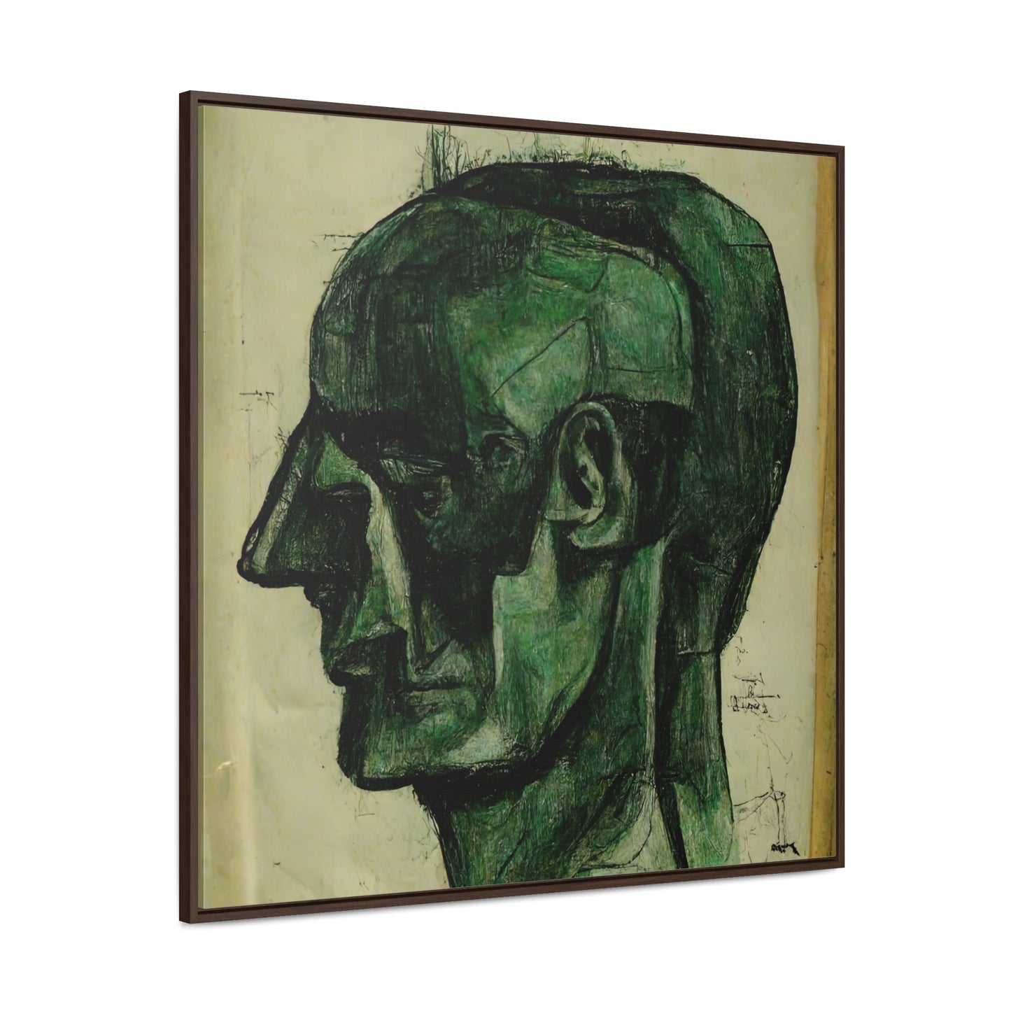 Heads 3, Valentinii, Gallery Canvas Wraps, Square Frame