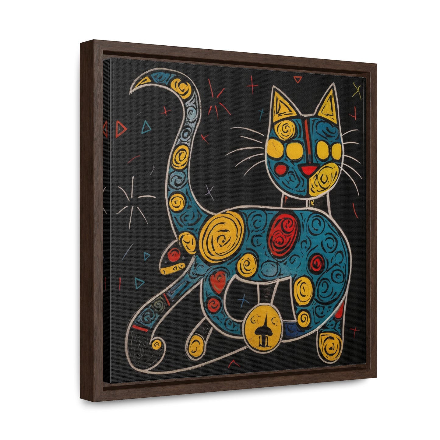 Cat 137, Gallery Canvas Wraps, Square Frame