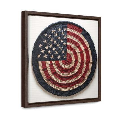 Flag 16, Gallery Canvas Wraps, Square Frame