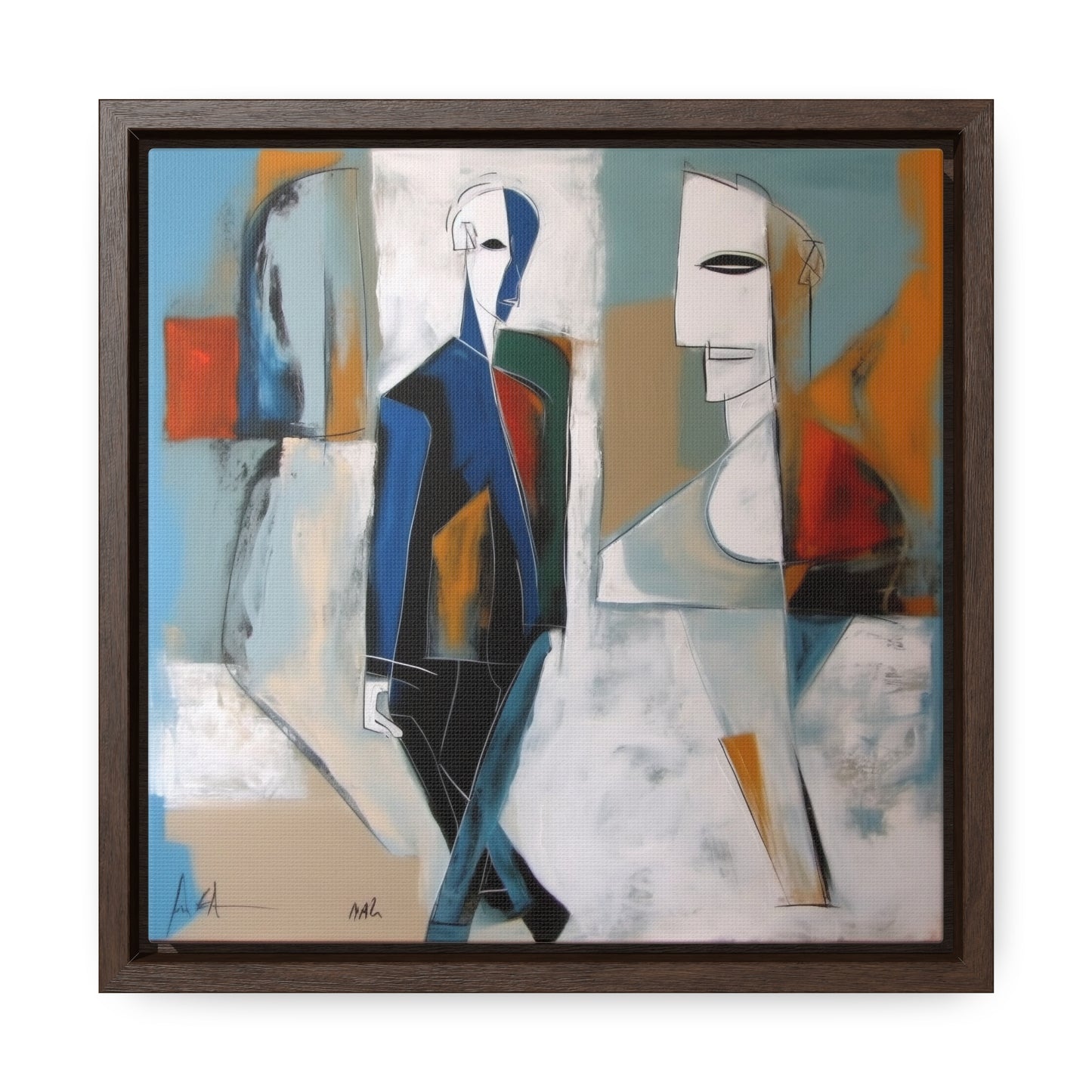 Sad Man 26, Valentinii, Gallery Canvas Wraps, Square Frame