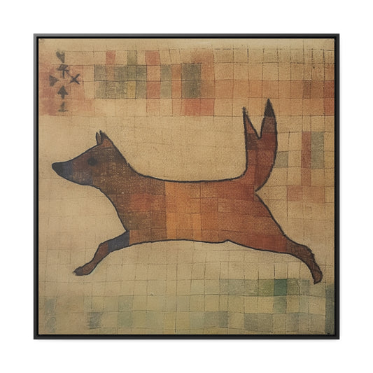 V Dog, Gallery Canvas Wraps, Square Frame