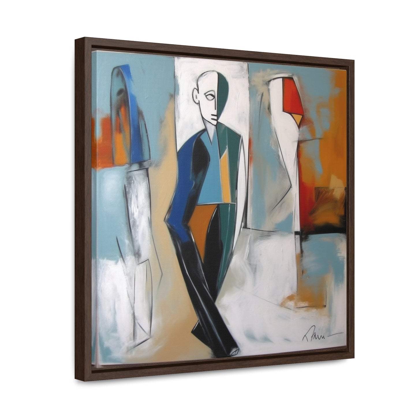 Sad Man 22, Valentinii, Gallery Canvas Wraps, Square Frame