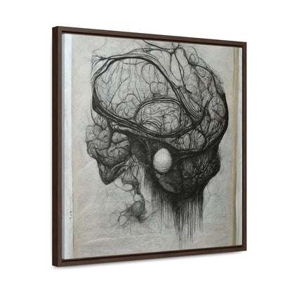 Brain 60, Valentinii, Gallery Canvas Wraps, Square Frame