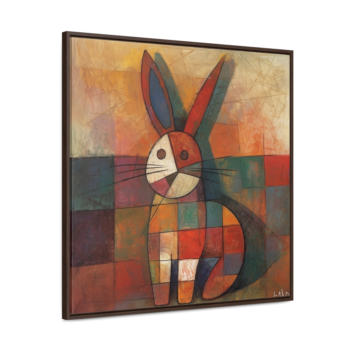 Rabbit 25, Gallery Canvas Wraps, Square Frame