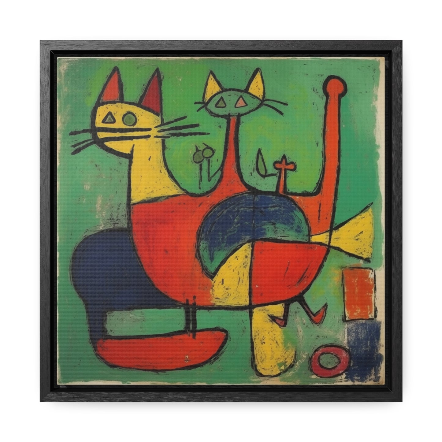 Cat 148, Gallery Canvas Wraps, Square Frame