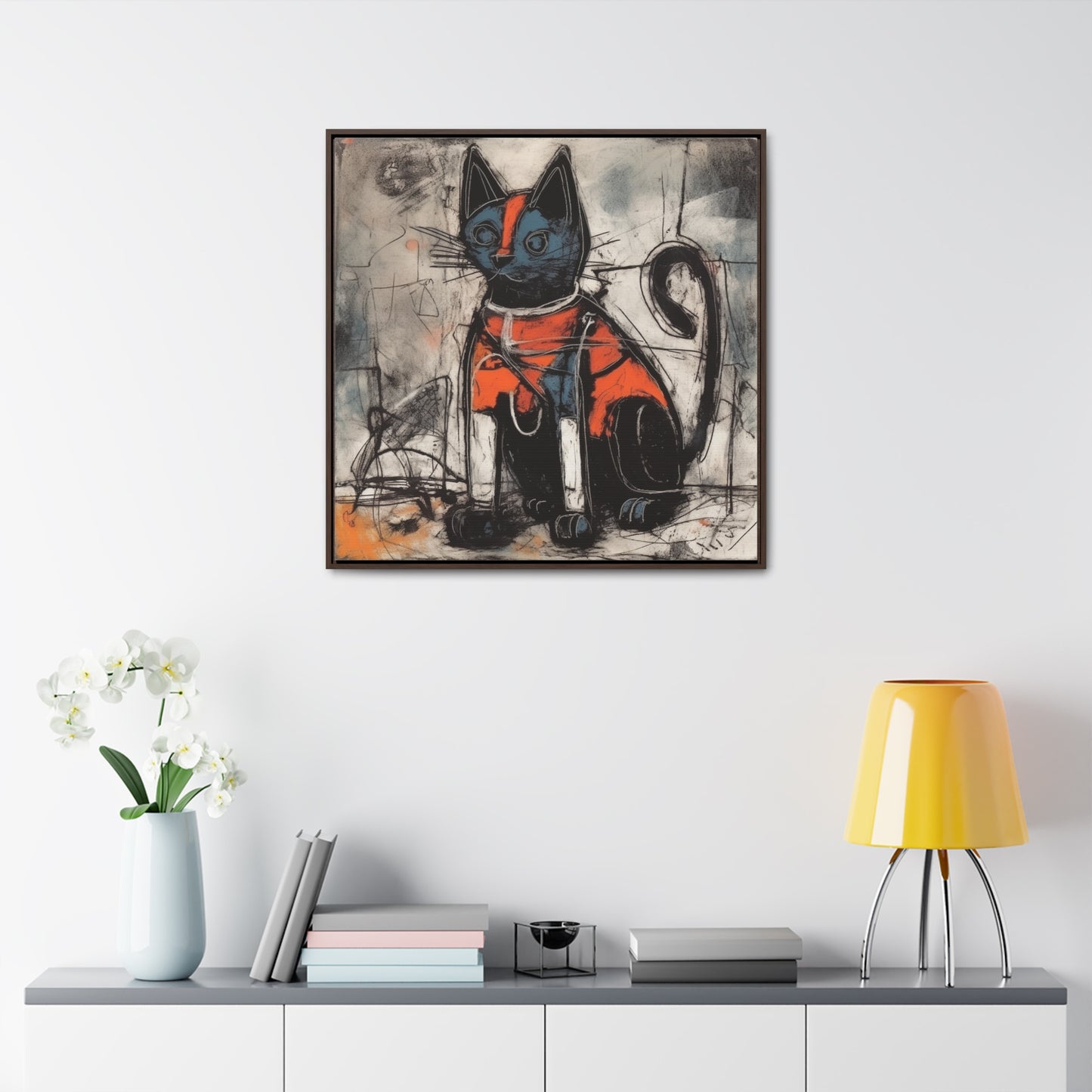 Cat 27, Gallery Canvas Wraps, Square Frame