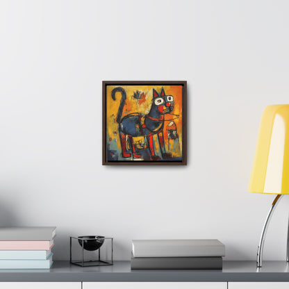 Cat 98, Gallery Canvas Wraps, Square Frame