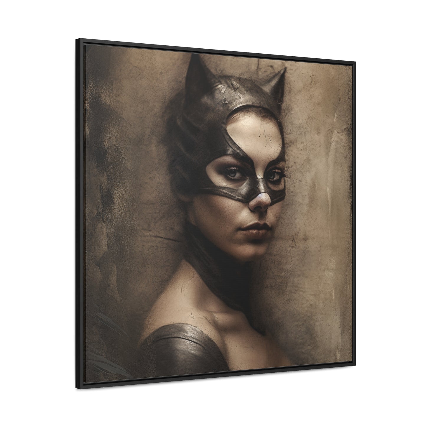 Cat Woman 18, Gallery Canvas Wraps, Square Frame