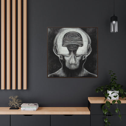 Brain 33, Valentinii, Gallery Canvas Wraps, Square Frame