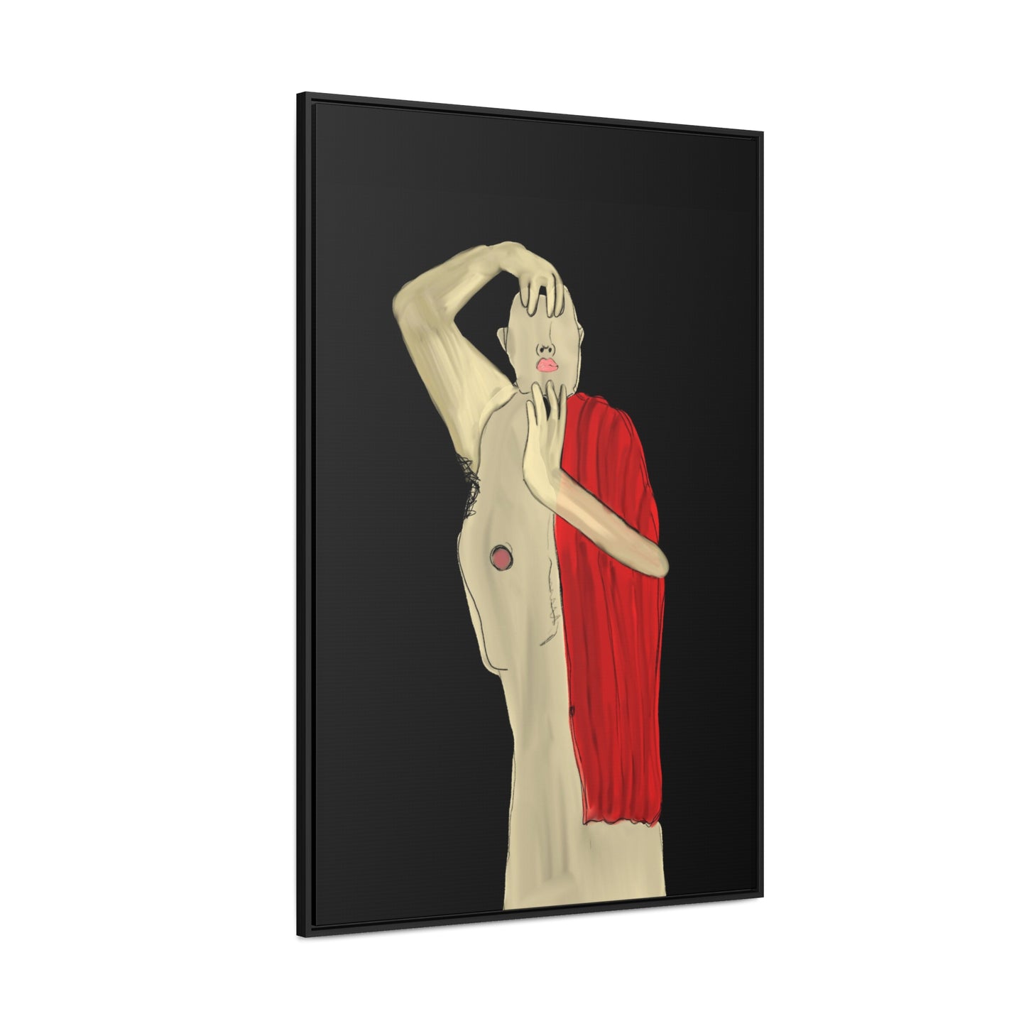 Unmasking Despair, Original Eduard Pavel, Gallery Canvas Wraps, Vertical Frame