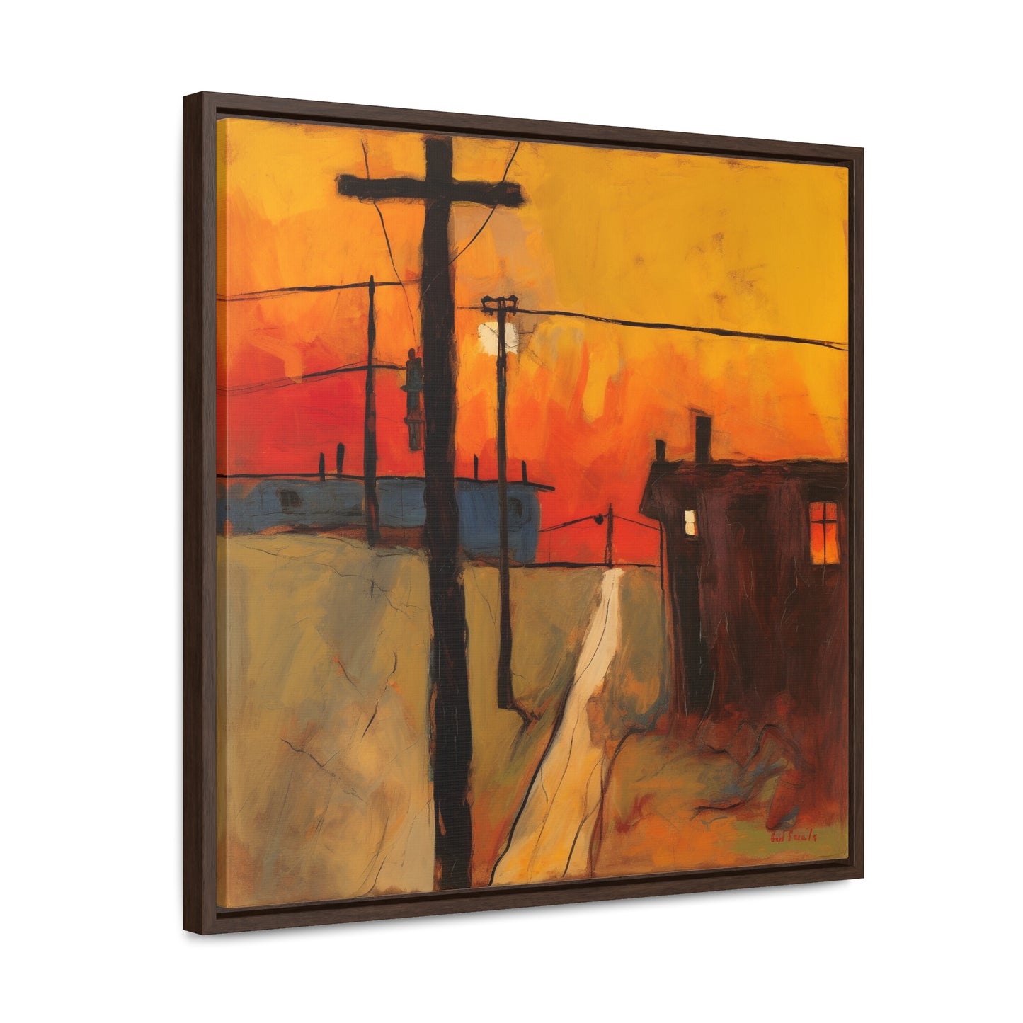 Land of the Sun 71, Valentinii, Gallery Canvas Wraps, Square Frame